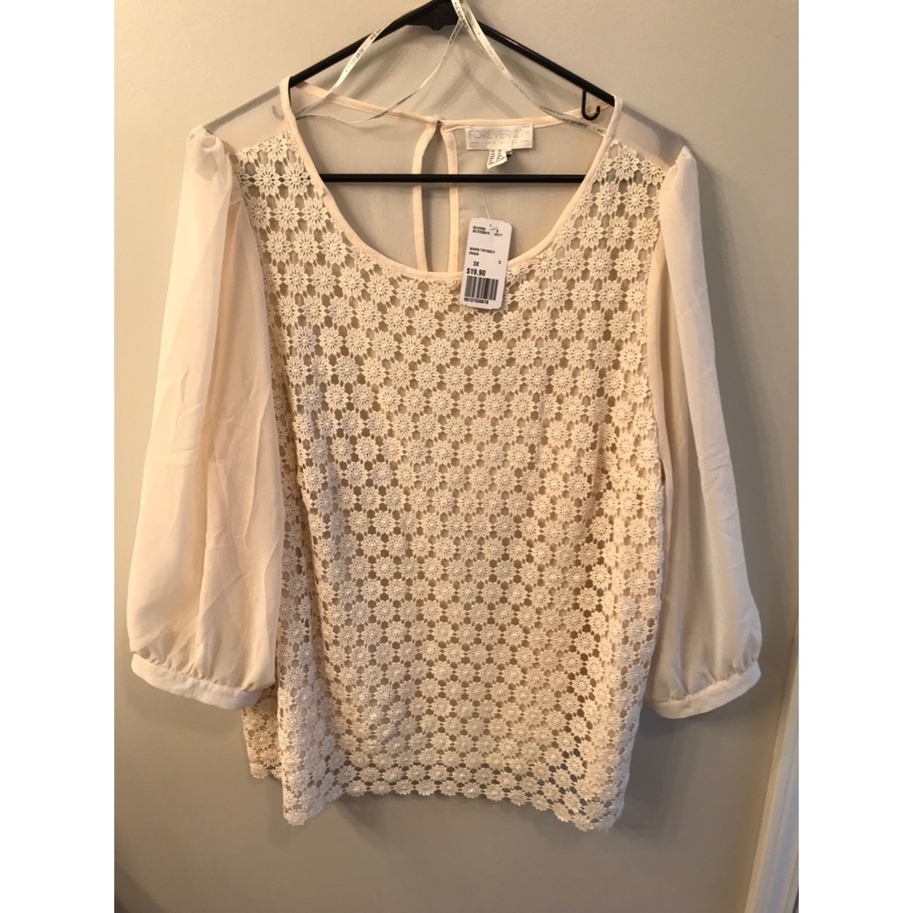 Floral textile design plus size sheet blouse